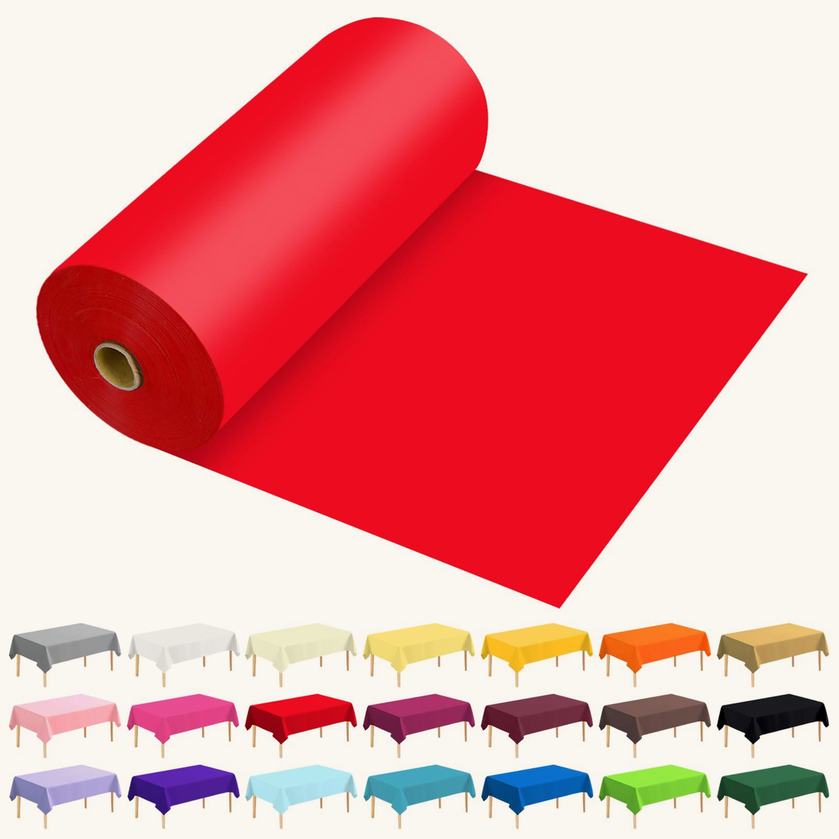 54" &times; 300 Feet Roll disposable plastic tablecloth